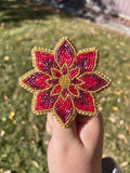 Red Floral Pin
