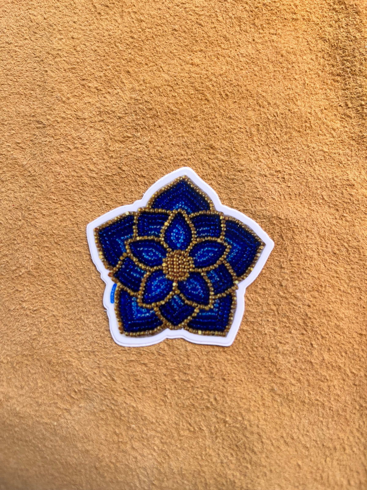 Blue Flower Sticker