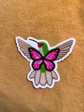 Hummingbird Butterfly Sticker